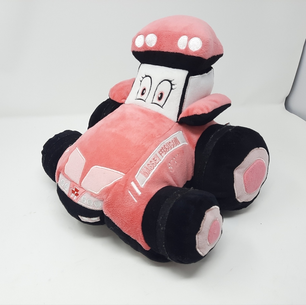 Massey Ferguson Pink Tractor Pillow